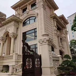沧州黄金麻别墅外墙异形定制