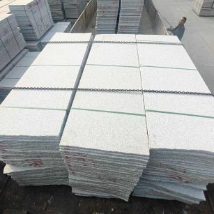 沧州芝麻白毛板，石材毛板